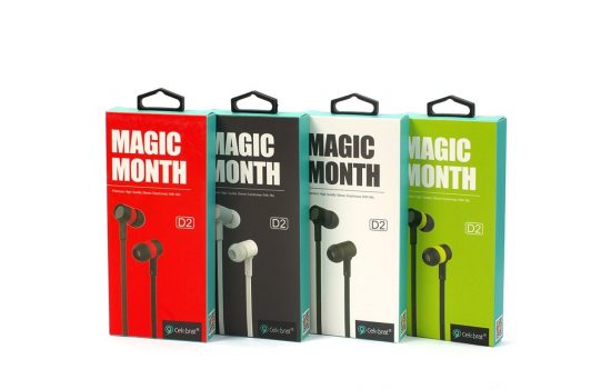 Наушники Celebrat D2 Black, Red, White, Green