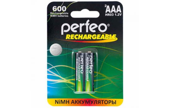 Аккумулятор Perfeo AAA600mAh/2BL