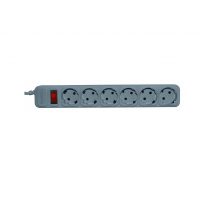 Сетевой фильтр Centek СТ-8901-6-1,8 grey, white, 6 розеток, 1,8 м