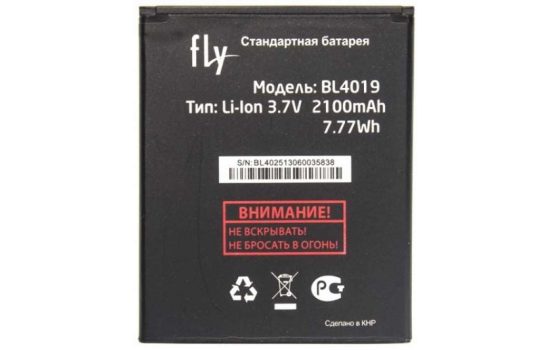 Аккумулятор FLY BL4019 для Fly IQ446 2100mAh