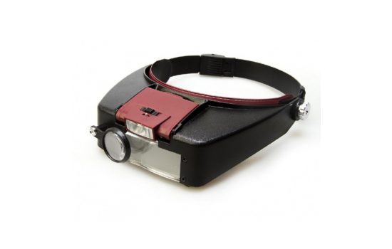 Бинокулярная лупа MG81007-A с подсветкой