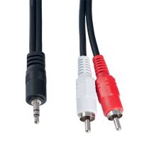 Аудиокабель Jack 3.5 вилка — 2x RCA вилка Perfeo J2002 1.5м