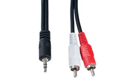 Аудиокабель Jack 3.5 вилка — 2x RCA вилка Perfeo J2004 3м