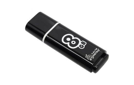 USB накопитель SmartBuy Glossy series 8GB, Black, Blue, Orange