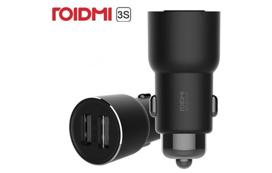 Автомобильное зарядное устройство Xiaomi ROIMI 3S + FM-трансмиттер BFQ04R Black