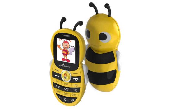 Телефон Maxvi J8 Пчелка Green, Yellow