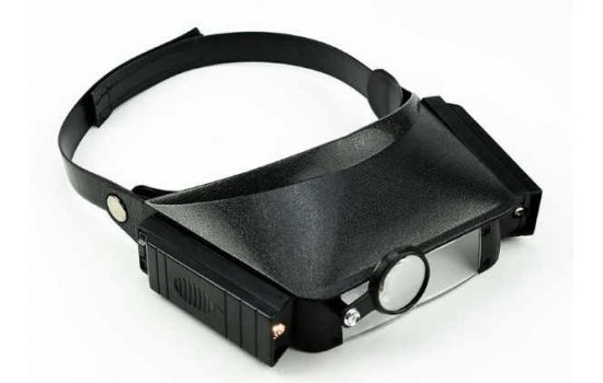 Бинокулярная лупа MG81007 с подсветкой