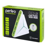 Perfeo COMBO USB-HUB 3 Port+Card Reader SD/MMC+Micro SD (PF-HYD-8029H-G)