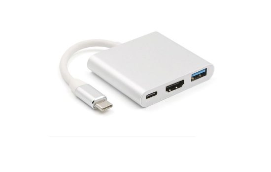 Адаптер Perfeo USB Type-C - HDMI - USB 3.0  (PF-Type-C-11)
