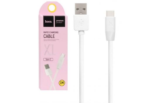 Кабель Type-C Hoco X1 Rapid Charging Cable 1M White
