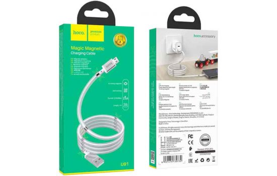Кабель USB+Micro USB Hoco U91 Magnetic