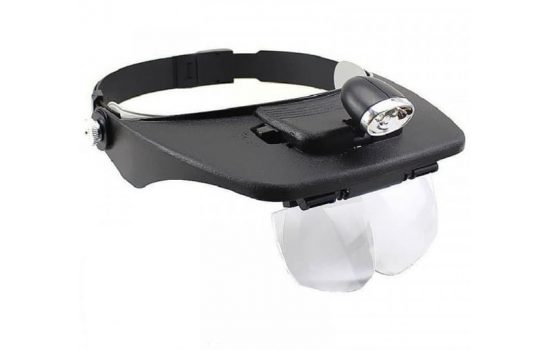 Бинокулярная лупа MG81001-F с подсветкой
