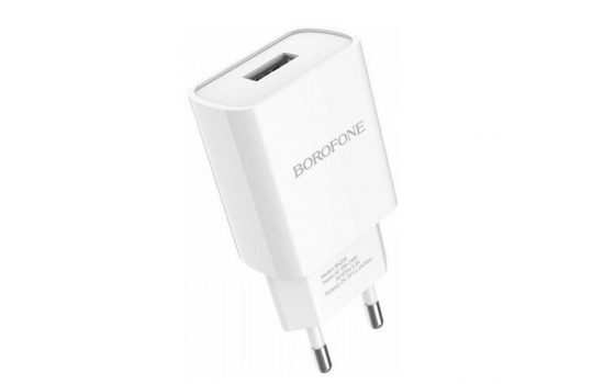 Сетевая зарядка Borofone BA20A White-Black