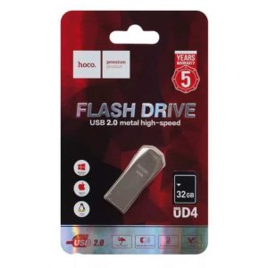 USB накопитель 32 Gb HOCO UD4 2.0 metal Silver