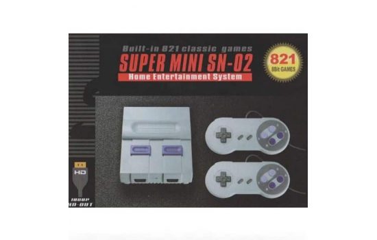 Игровая приставка SUPER MINI SN-02 (HDMI) 821 классических игр T821