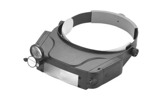 Бинокулярная лупа MG81007- C с подсветкой