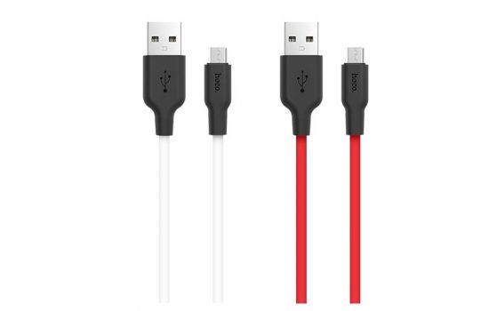 Кабель microUSB Hoco X21 Silicone 1m