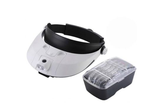 Бинокулярная лупа MG81001-G с подсветкой