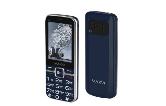 Телефон Maxvi P18 Blue, Black
