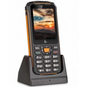 Телефон F+ R280C Black/Orange + Док. станция