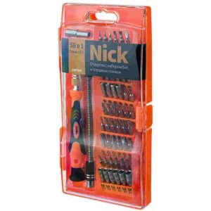 Набор отверток Perfeo Nick 58в1 сталь + гибкая ножка