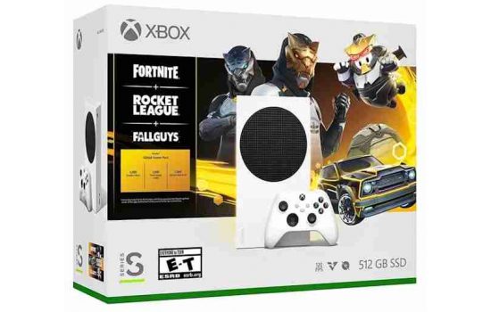 Игровая консоль X-Box Series S 512Gb, Fortnite + Rocket League + Fall Guys