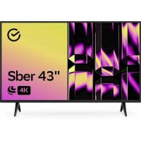 Телевизор Sber 43" SDX-43U4010B 3840x2160,4K Ultra HD,60Гц,Smart TV,Салют ТВ Black