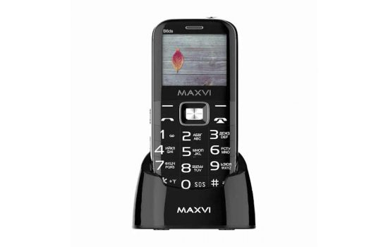 Телефон Maxvi B6ds+докстанция Black