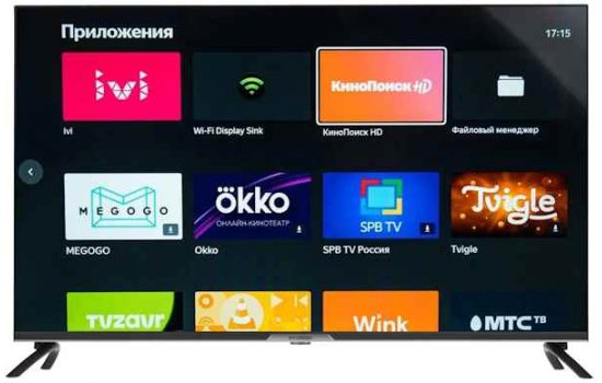 Телевизор Hyundai 43" H-LED43BU7003 Ultra HD, 60Hz,WI-FI,Smart TV, Яндекс ТВ
