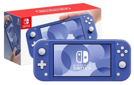 Nintendo Switch Lite прошитая + microSD с играми 256Gb Blue