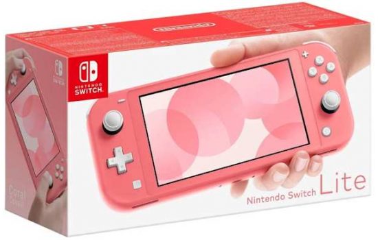 Nintendo Switch Lite прошитая + 128Gb Coral