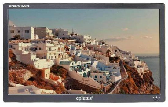 Телевизор Eplutus EP-162T 16" HD 1366x768 HD T2 MP3 USB AV/TV