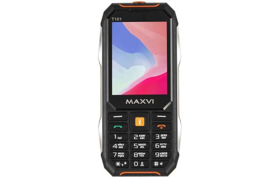 Телефон Maxvi T101 Black-Orange