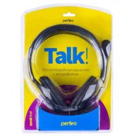 Гарнитура Perfeo PF-TLK-BLK TALKER, кабель 2 м Black