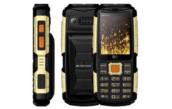 Телефон  BQ-2430 Tank Power Black-Silver, Black-Gold, Camouflage-Gold, Camouflage-Silver, Green-Silver